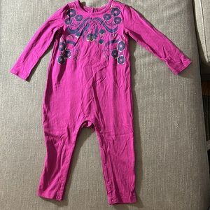 Tea Collection Rosewell Graphic Romper Long Sleeve - Size 18-24 Months